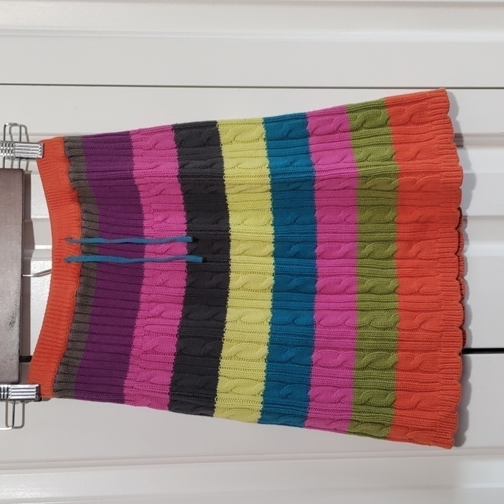 Multi color knit skirt girls 6X/7